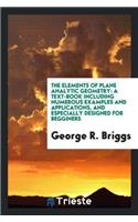 Elements of Plane Analytic Geometry