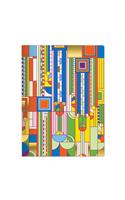 Frank Lloyd Wright Saguaro Cactus and Forms Handmade Embroidered Journal