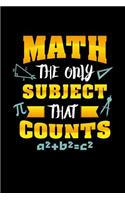 Math the only subject that counts