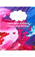 Composition Notebook College Lined 100 Page Abstract Design