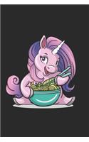 Kawaii Baby Unicorn eating Ramen Noodles