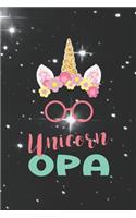 Unicorn Opa: Family Grandma Women Mom Memory Journal Blank Lined Note Book Mother's Day Holiday Gift