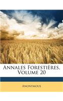 Annales Forestières, Volume 20