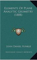 Elements of Plane Analytic Geometry (1888)