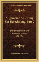 Allgemeine Anleitung Zur Berechnung, Part 2