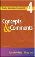 Reading and Vocabulary Development 4: Concepts & Comments