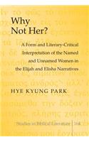 Why Not Her?: A Form and Literary-Critical Interpretation of the Named and Unnamed Women in the Elijah and Elisha Narratives(164 Studies in Biblical Literature)