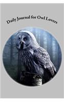 Daily Journal for Owl Lovers: (English)