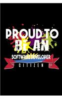 Proud to be a software developer citizen: 110 Game Sheets - 660 Tic-Tac-Toe Blank Games - Soft Cover Book for Kids - Traveling & Summer Vacations - 6 x 9 in - 15.24 x 22.86 cm - Single Playe