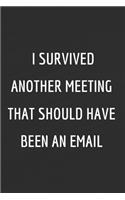 I survived another meeting that should have been an email