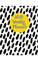 2020 Weekly Planner: An Organizer for Busy Women in Blue and Gold