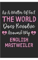 As A Matter Of Fact The World Does Revolve Around My English Mastweiler