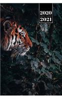 Tiger Week Planner Weekly Organizer Calendar 2020 / 2021 - Water Hole: Cute Wildlife Animal Pet Bullet Journal Notebook Diary in 6" x 9" Inch Pocket Size