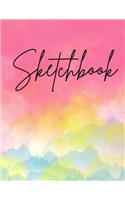 SketchBook: Notebook for Drawing Writing Painting Sketching or Doodling Marble Size Unline Blank Notebook 110 Pages 8.5x11 for Kid Girls and Student to Draw or 