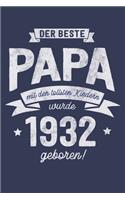 Der Beste Papa wurde 1932 geboren: Wochenkalender 2020 mit Jahres- und Monatsübersicht und Tracking von Gewohnheiten - Terminplaner - ca. Din A5