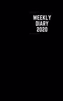 Weekly Diary 2020: 6x9 week to a page planner with notes & to do list each week. Extra notes pages included. Perfect for self-employed, business & general use. Black c