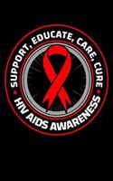 Support Educate Care Cure HIV AIDS Awareness
