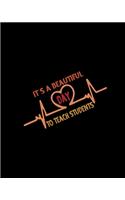 It's A Beautiful Day To Teach Students: Teacher Appreciation Notebook Or Journal