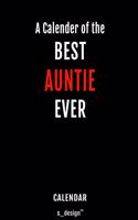 Calendar for Aunties / Auntie