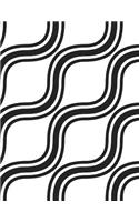 Diagonal Notebook Large Size 8.5 x 11 Ruled 150 Pages