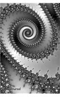 Journal: Glitter Silver Swirl Writing Diary 6 X 9 Blank 100 Pages Lined Book for Taking Notes and Journaling for Woman, Girls and Teens