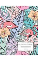Wide ruled composition notebook: 100 Pages School Notebooks School Composition Workbook