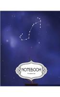 Notebook Journal Dot-Grid, Lined, Blank No Lined: Scorpio constellation: Pocket Notebook Journal Diary, 120 pages, 8" x 10" (Notebook Journal)