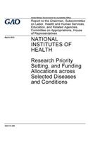 National Institutes of Health, research priority setting, and funding allocations across selected diseases and conditions
