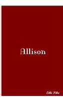 Allison: Collectible Notebook