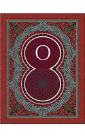 Monogram "o" Sketchbook: Blank Art Pad Notebook Journal(15 Monogram Arabesqueone 150 Sketch)