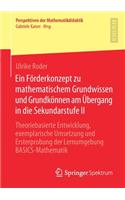 Förderkonzept Zu Mathematischem Grundwissen Und Grundkönnen Am Übergang in Die Sekundarstufe II