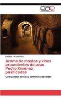 Aroma de mostos y vinos procedentes de uvas Pedro Ximénez pasificadas