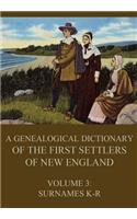 genealogical dictionary of the first settlers of New England, Volume 3