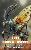 Cute Bugs and Insects Coloring Book