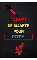 Carnet de diabète pour pote: suivi de diabète sur 2 ans - 1 page par semaine (Carnet Suivi Diabete)