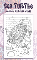 Sea turtle - Coloring Book for adults