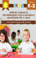 Apreneu paraules ortogràfiques fàcils Materials Montessori per a nens Kids Master Vocabulary Builder: El gran llibre colorit de vocabulari bàsic. La meva primera lectura traçant i escrivint paraules bàsiques. Diccionari d'imatges en italià.