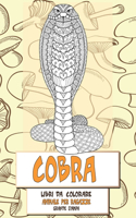 Libri da colorare - Grande stampa - Animale per ragazze - Cobra