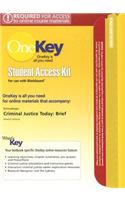 Criminal Justice Today Student Access Kit for Use with Blackboard: Brief