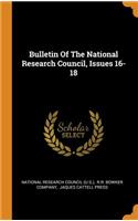 Bulletin of the National Research Council, Issues 16-18