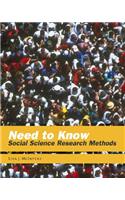 Need to Know: Social Science Research Methods