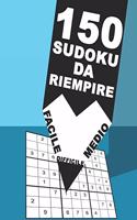 150 Sudoku Da Riempire Facile Medio Difficile