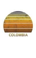 Colombia: Dot Grid Notebook Paper For Work, Home Or School. Vintage Dotted Paper Note Pad For Bullet Style Journaling.