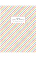 Undated Daily Planner 8.5 x 11 Classic Notebook: Full Page Daily Planning Sheets With 24 Hourly Scheduling, Top Priorities, To Do Tasks, Water Intake and More Notes