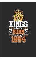 Kings Are Born In 1994: Dotted Bullet Grid Notebook / Journal (6 X 9 -120 Pages) - Birthday Gift Idea