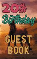 20th Birthday Guest Book