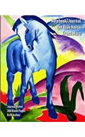 Notebook/Journal - The Blue Horse - Franz Marc: Journal Ruled - 300 Blank Pages - 8x10 Inches