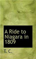 A Ride to Niagara in 1809