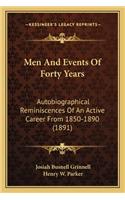 Men and Events of Forty Years