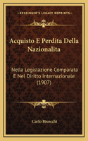 Acquisto E Perdita Della Nazionalita
